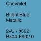 Preview: Chevrolet, Bright Blue Metallic, 24U / 9522 B804-P902-0.